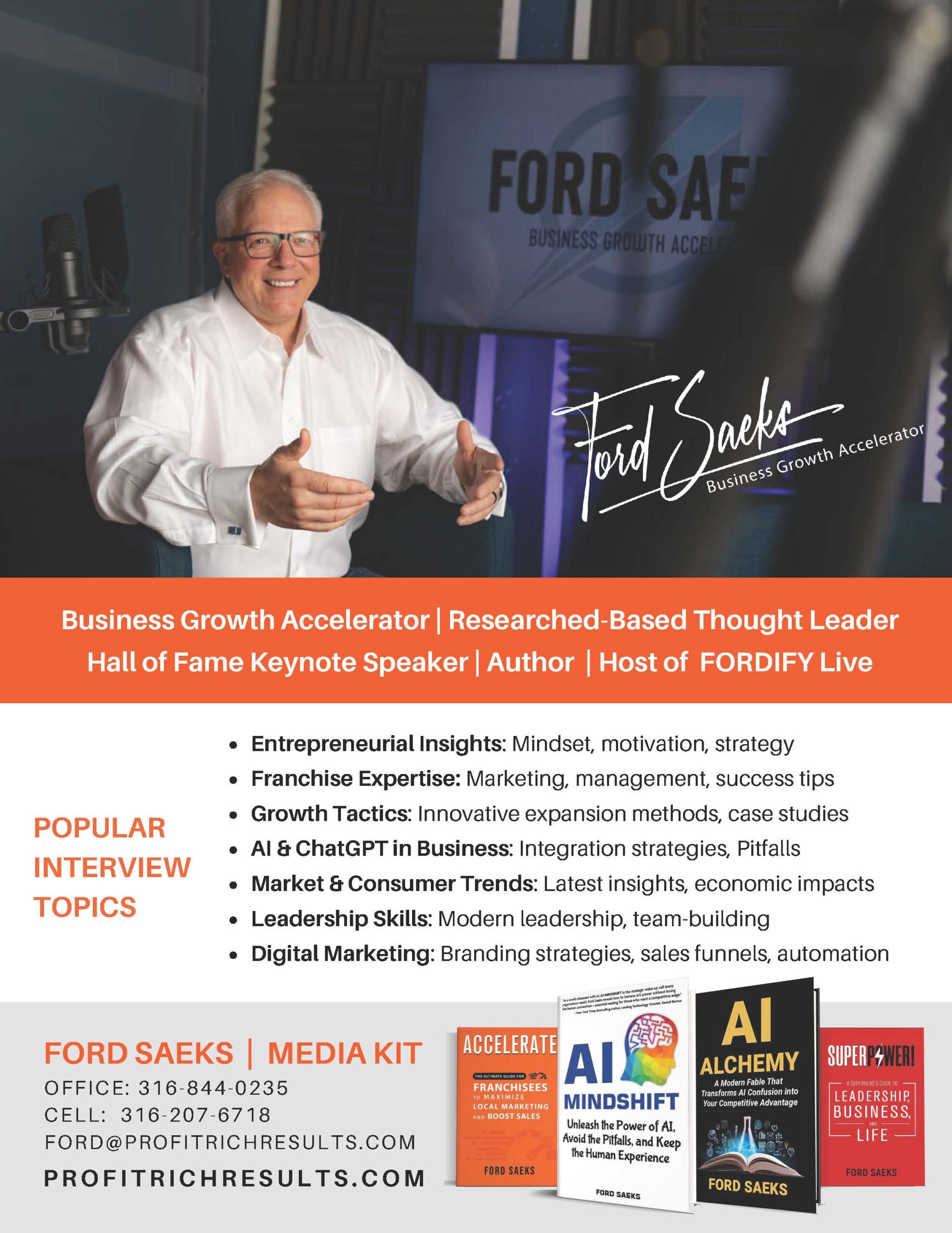 Ford Saeks Media Kit Cover Ford Saeks Media Kit Cover